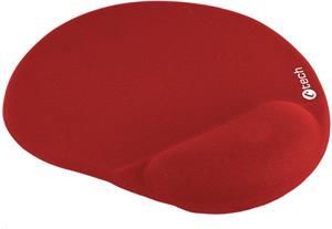 Podložka pod myš gelová C-TECH MPG-03R, červená, 240x220mm