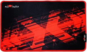Podložka pod myš, P1-M, herná, čierno-červená, 36 x 26 x 0.4 cm, Red Fighter