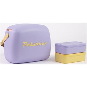 POLARBOX SUMMER Chladiaci box, 6 l, fialová/žltá