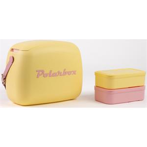 POLARBOX SUMMER Chladiaci box, 6 l, žltá/ružová