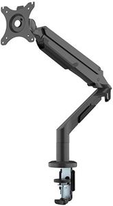 Polohovatelný držiak pre monitor, svorka a priechodka stola, od 17"-36", VESA, čierny