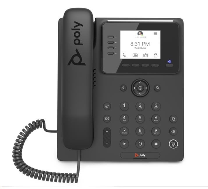 Poly CCX 350 firemní multimediální telefon, Microsoft Teams, PoE