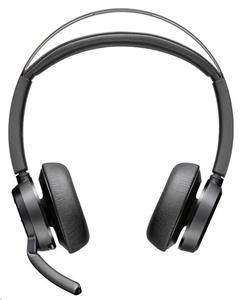 Poly Voyager Focus 2 MS Teams bezdrátová náhlavní souprava, USB-A/C adaptér, stereo, nabíjecí stojánek
