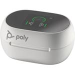 Poly Voyager Free 60+, BT700 USB-A adaptér, bezdrôtové slúchadlá, biele