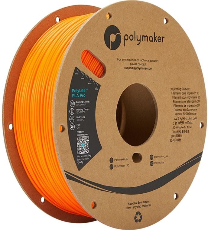 Polymaker PolyLite PLA PRO Orange