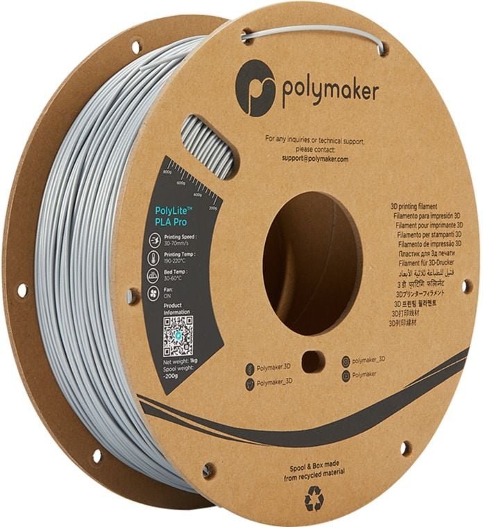 Polymaker PolyLite PLA PRO Silver