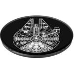 PopSockets Original PopGrip, STAR WARS Aluminum Millennium Falcon, hliníkový