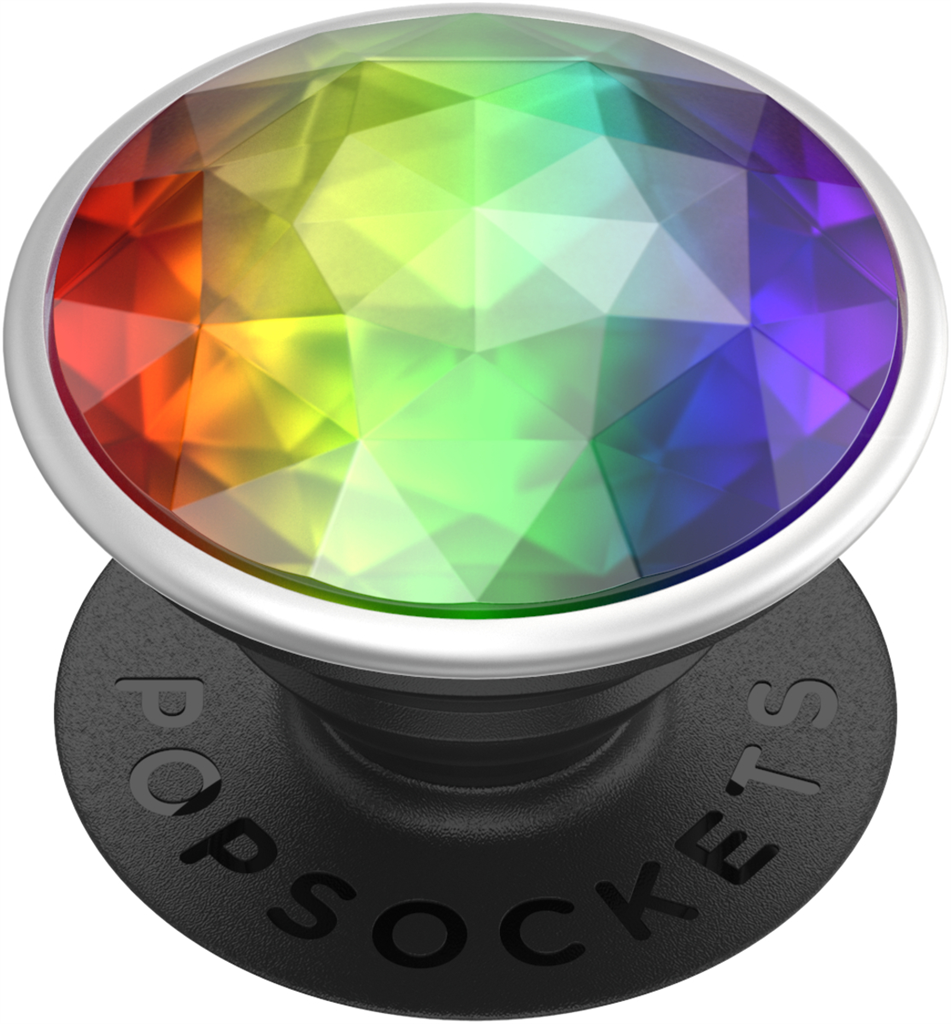 PopSockets PopGrip Gen.2, Disco Crystal Rainbow, 3D disco guľa dúhová