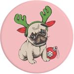 PopSockets PopGrip Gen.2, Holiday Pug, vianočný mopslík