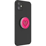 PopSockets PopGrip Gen.2, Stitched Love Heart, umelá koža, 3D srdiečko