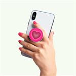 PopSockets PopGrip Gen.2, Stitched Love Heart, umelá koža, 3D srdiečko