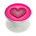 PopSockets PopGrip Gen.2, Stitched Love Heart, umelá koža, 3D srdiečko