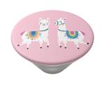 PopSockets PopTop Gen.2, Llamalliance in Pink, dve lamy na ružovom pozadí, výmenný vršok