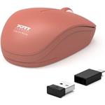 Port Connect Wireless Collection, bezdrôtová myš, oranžová