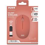Port Connect Wireless Collection, bezdrôtová myš, oranžová