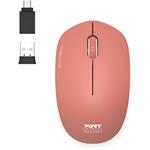 Port Connect Wireless Collection, bezdrôtová myš, oranžová