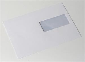 Poštové obálky C5 ELCO s páskou, okienko vpravo