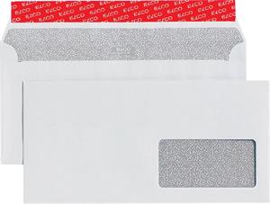 Poštové obálky C6/5 ELCO s páskou, okienko vpravo