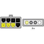 Power Adapter pro PCI Express karty z 2x 5,25" na 8-pin