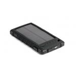 Powerbank DOCA Solar 8 8000 mAh, solární panel, svítilna, černá
