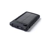 Powerbank DOCA Solar 8 8000 mAh, solární panel, svítilna, černá