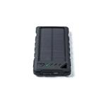 Powerbank DOCA Solar 8 8000 mAh, solární panel, svítilna, černá