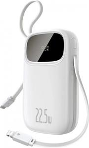 Powerbanka Baseus EnerFill FC31 20000mAh, 22,5W, s kabelem USB-C a Lightning bílá
