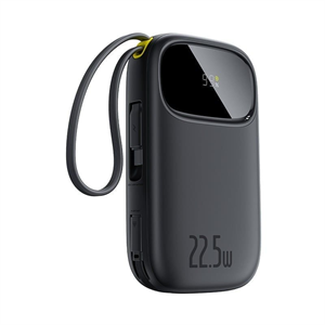 Powerbanka Baseus EnerFill FC31 Qpow 3 20000mAh, 22,5W, s kabelem USB-C a Lightning černá