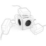 PowerCube elektrická rozdvojka 230V 5x zásuvka bielo-čierna