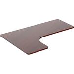 Powerton doska stola rohová, laminovaná drevotrieska, orech