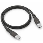 Powerton Energy Dark Edition, kábel USB-C, 100W, 1m, silikón, čierny