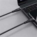 Powerton Energy Dark Edition, kábel USB-C, 100W, 1m, silikón, čierny