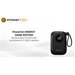 Powerton Energy Dark Edition, powerbanka, 10000mAh, čierna