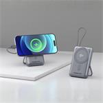 Powerton Energy Magcore, bezdrôtová magnetická powerbanka, 10000mAh, strieborná