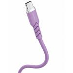 Powerton Energy Pastel Edition, kábel USB-C, 100W, 1m, silikón, fialová