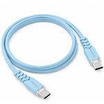 Powerton Energy Pastel Edition, kábel USB-C, 100W, 1m, silikón, modrý