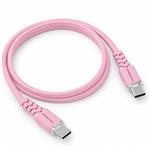 Powerton Energy Pastel Edition, kábel USB-C, 100W, 1m, silikón, ružový