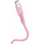 Powerton Energy Pastel Edition, kábel USB-C, 100W, 1m, silikón, ružový