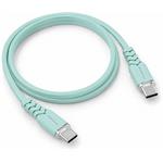 Powerton Energy Pastel Edition, kábel USB-C, 100W, 1m, silikón, zelený