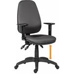 Powerton Ergo Anna, kancelárske ergonomické kreslo, červené