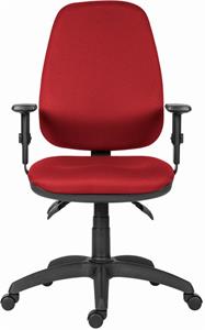 Powerton Ergo Anna, kancelárske ergonomické kreslo, červené