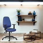 Powerton Ergo Anna, kancelárske ergonomické kreslo, modré