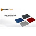Powerton Ergo Filo, podložka pod myš mäkká, čierna