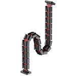 Powerton Ergo Ganso Pro, organizér káblov, čierno-červený