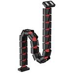 Powerton Ergo Ganso Pro, organizér káblov, čierno-červený