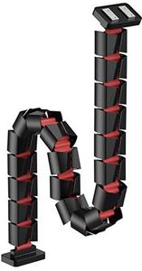 Powerton Ergo Ganso Pro, organizér káblov, čierno-červený