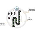 Powerton Ergo Ganso Pro, organizér káblov, čierno-oranžový