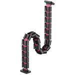 Powerton Ergo Ganso Pro, organizér káblov, čierno-ružový