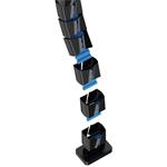 Powerton Ergo Ganso Pro, organizér káblov, čierno-ružový