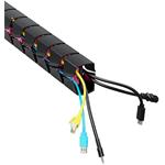 Powerton Ergo Ganso Pro, organizér káblov, čierno-ružový